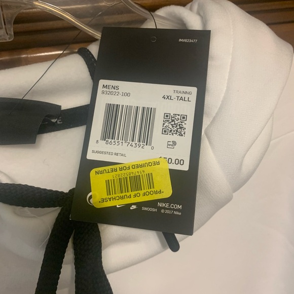 Nike Men's White Sweatshirt - Picture 6 of 8